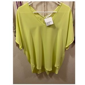 Lime Green Boutique Tunic Top